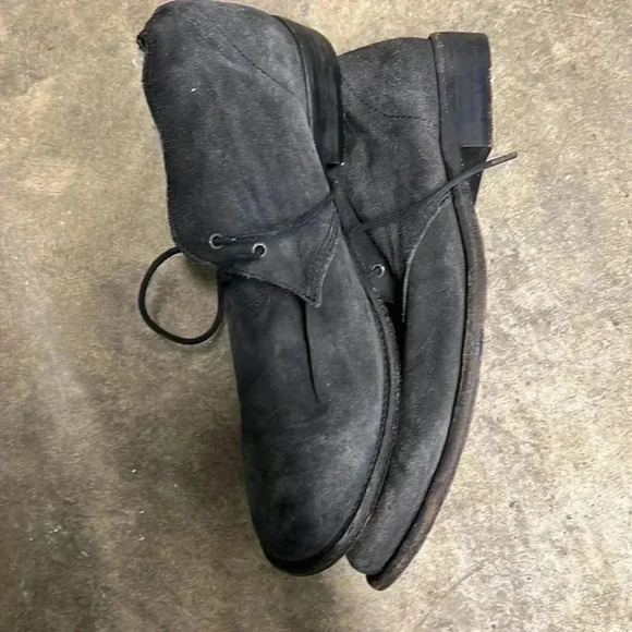 All Saintsmens charcoal gray suede leather chooka boots size 44/11 - Picture 3 of 8